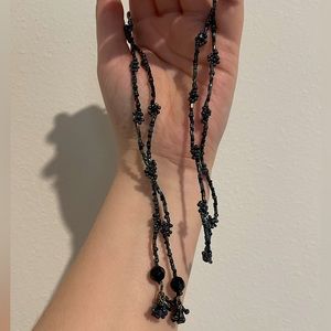 Handmade Ecuadorian Beaded Floral Necklace O/S